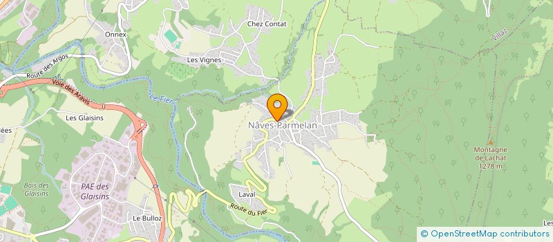 localisation de l'entreprise U.S.E.P. DE NAVES-PARMELAN  NAVES-PARMELAN