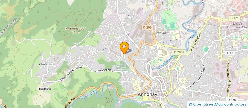 localisation de l'entreprise U.S.E.P ELEMENTAIRE FONT CHEVALIER  ANNONAY