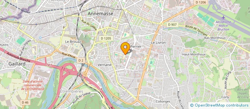 localisation de l'entreprise U.S.E.P. LES HUTINS à ANNEMASSE