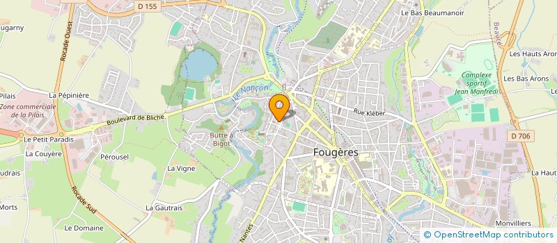 localisation de l'entreprise U.S.E.P. ODILE GAUTRY  FOUGERES