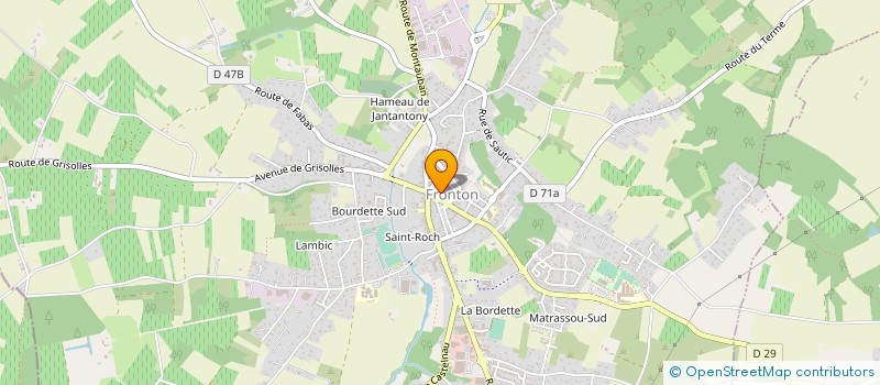 localisation de l'entreprise U.S.F.SECTION FOOT  FRONTON