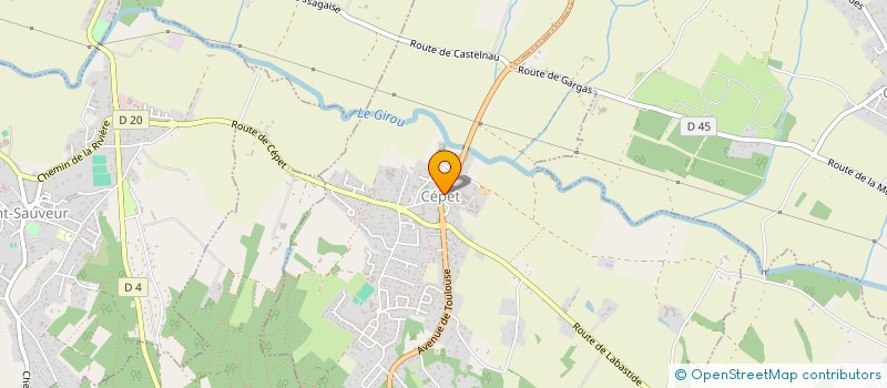 localisation de l'entreprise U.S. FRONTON GRS  FRONTON