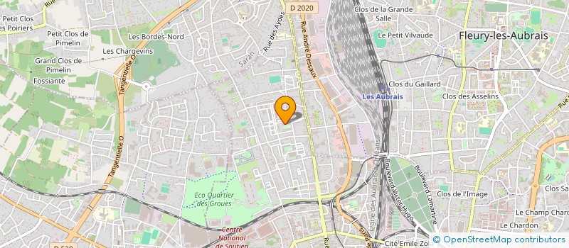 localisation de l'entreprise U.S.O. COMBAT LIBRE à ORLEANS