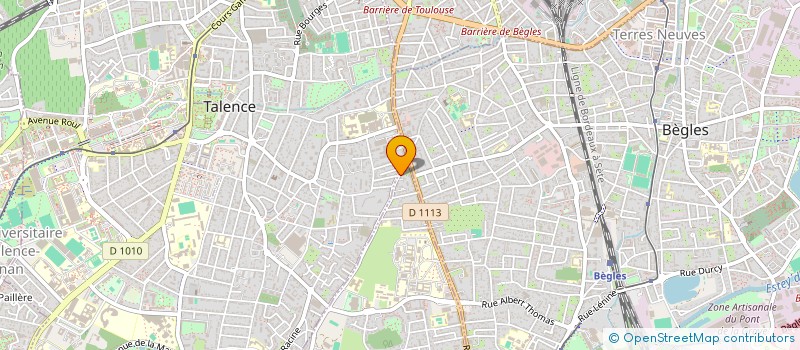 localisation de l'entreprise U S TALENCE CYCLISME à VILLENAVE-D'ORNON