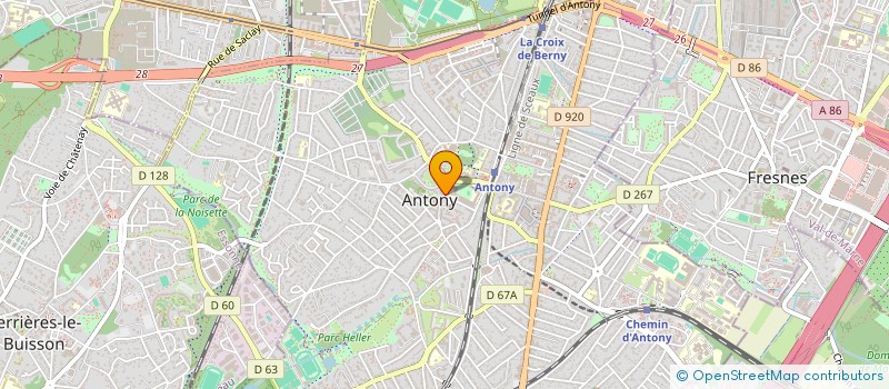 localisation de l'entreprise U.S.U.S. à ANTONY