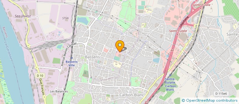 localisation de l'entreprise U SANTE à BASSENS