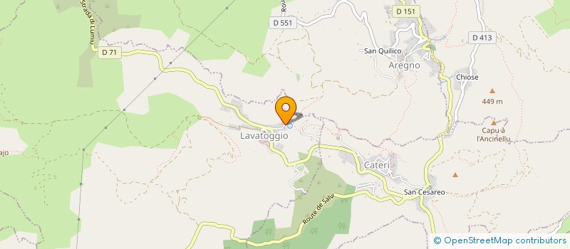 localisation de l'entreprise U SBIRRU à CATERI