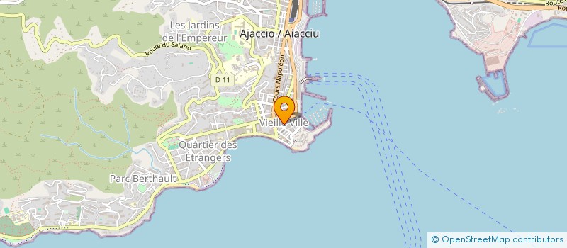 localisation de l'entreprise U SCAMPI à AJACCIO
