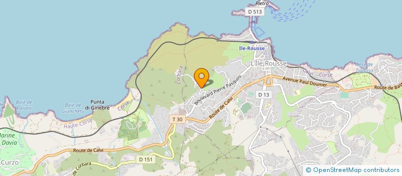 localisation de l'entreprise U SOGNU à L'ILE ROUSSE