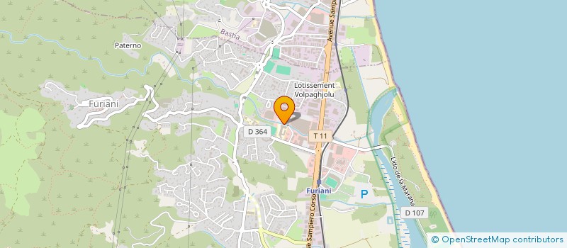 localisation de l'entreprise U SOGNU à BASTIA