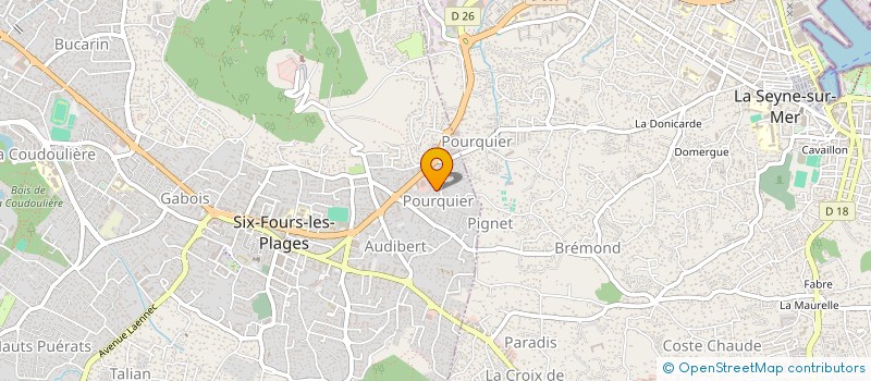 localisation de l'entreprise U SPUNTINU à SIX-FOURS-LES-PLAGES