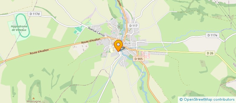 localisation de l'entreprise U SYSTEMES à VITTEAUX