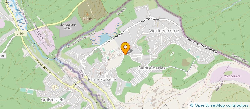 localisation de l'entreprise U T B  PETITE-ROSSELLE