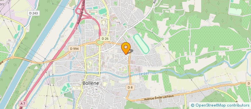 localisation de l'entreprise U T H V à BOLLENE