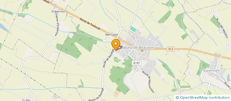 localisation de l'entreprise U.T.TP  LABASTIDE-BEAUVOIR