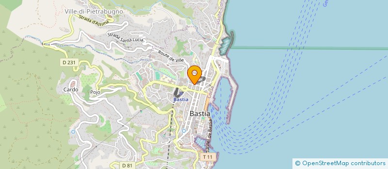 localisation de l'entreprise U TEATRINU à BASTIA