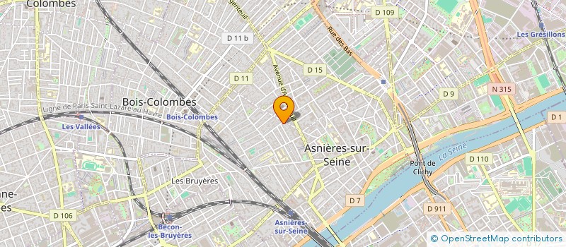 localisation de l'entreprise U TREMA  ASNIERES-SUR-SEINE