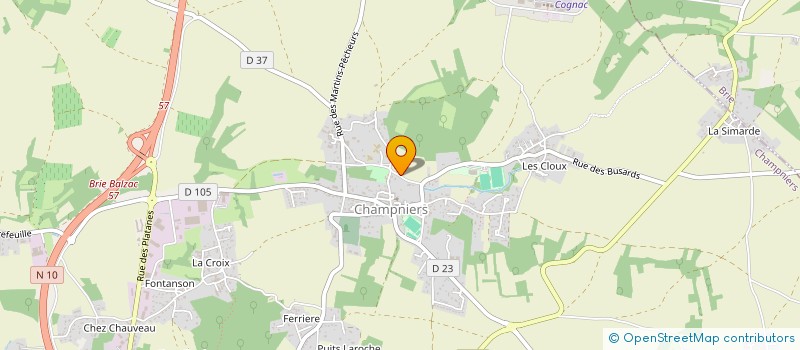 localisation de l'entreprise U2104 à CHAMPNIERS