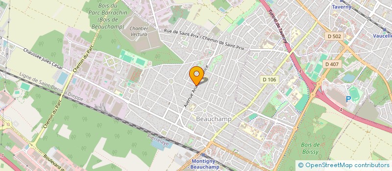 localisation de l'entreprise U2BT à BEAUCHAMP