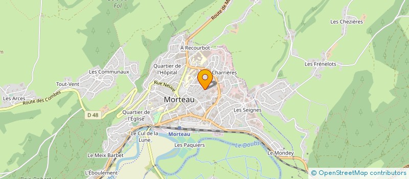 localisation de l'entreprise U3D USINAGE 3 DIMENSIONS  MORTEAU