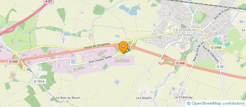 localisation de l'entreprise U7  LA CHAIZE-LE-VICOMTE