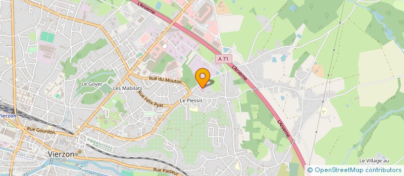 localisation de l'entreprise UA BTP  VIERZON