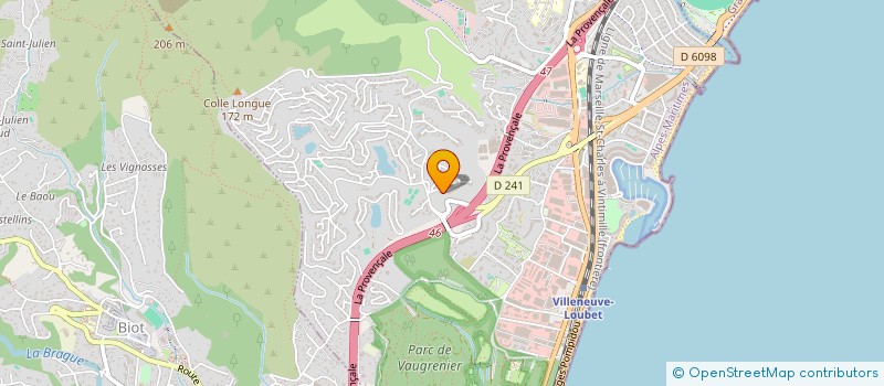 localisation de l'entreprise UA CAPITAL  VILLENEUVE-LOUBET