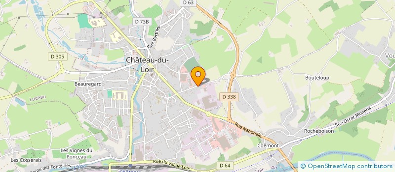 localisation de l'entreprise UACC  MONTVAL-SUR-LOIR