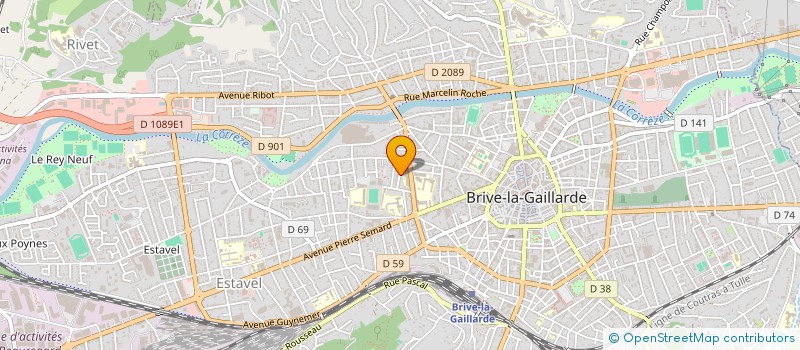 localisation de l'entreprise UADV  BRIVE-LA-GAILLARDE