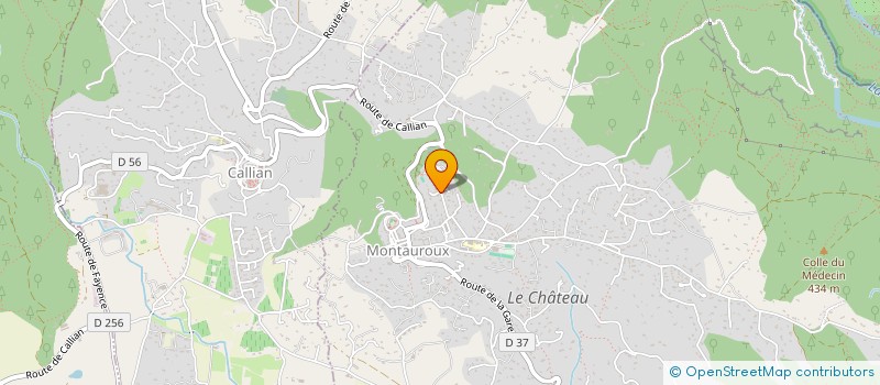 localisation de l'entreprise UAGLIO  MONTAUROUX