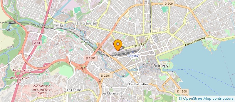 localisation de l'entreprise UAICF LES CHARABANCS à ANNECY