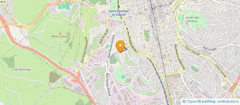 localisation de l'entreprise UAICF SAINT-ETIENNE / THEATRE DE LA GRILLE VERTE  SAINT-ETIENNE