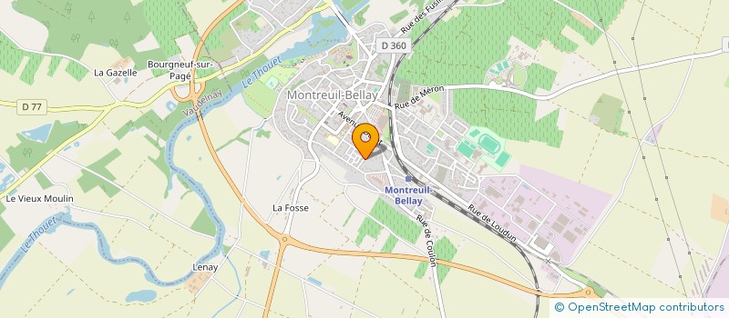 localisation de l'entreprise UAM JUDO à MONTREUIL-BELLAY
