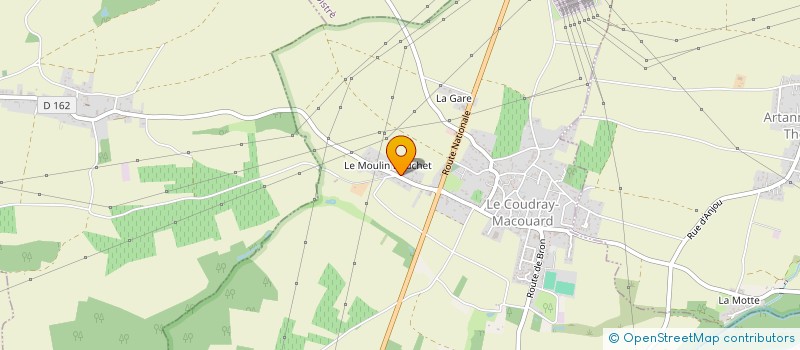 localisation de l'entreprise UAS CONCEPT à LE COUDRAY-MACOUARD