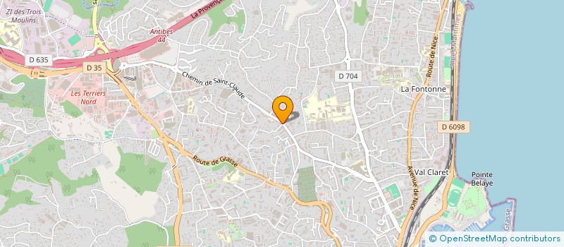 localisation de l'entreprise UATW à ANTIBES