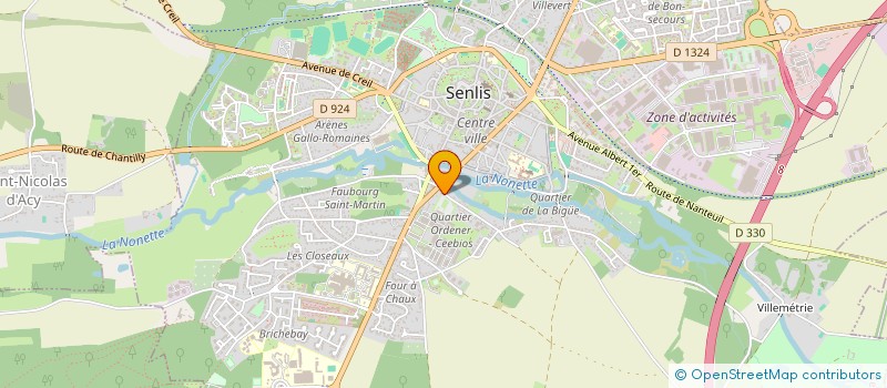 localisation de l'entreprise UAVS INTERNATIONAL à SENLIS