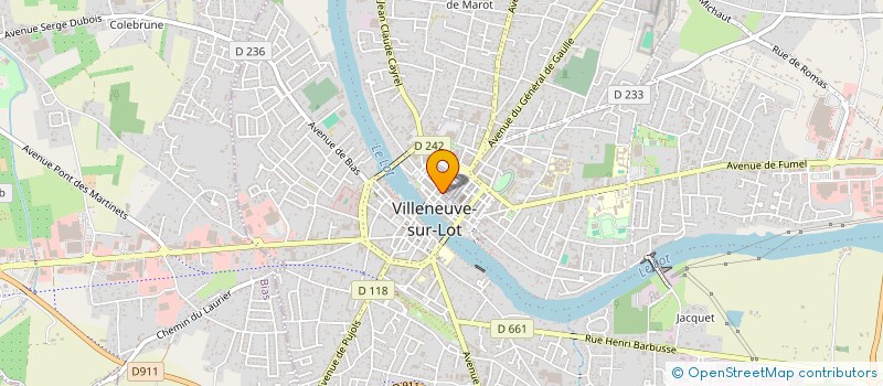 localisation de l'entreprise UB DISTRI 47  VILLENEUVE-SUR-LOT