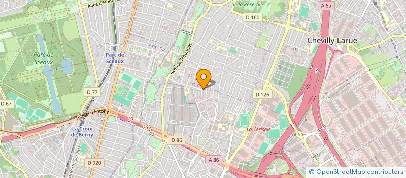 localisation de l'entreprise UB IMMOBILIER à CLICHY