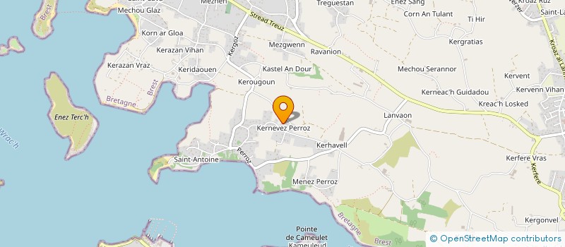 localisation de l'entreprise UB INVEST  PLOUGUERNEAU