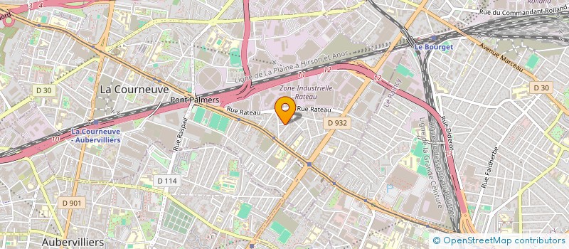 localisation de l'entreprise UB INVEST HOLDING à LA COURNEUVE