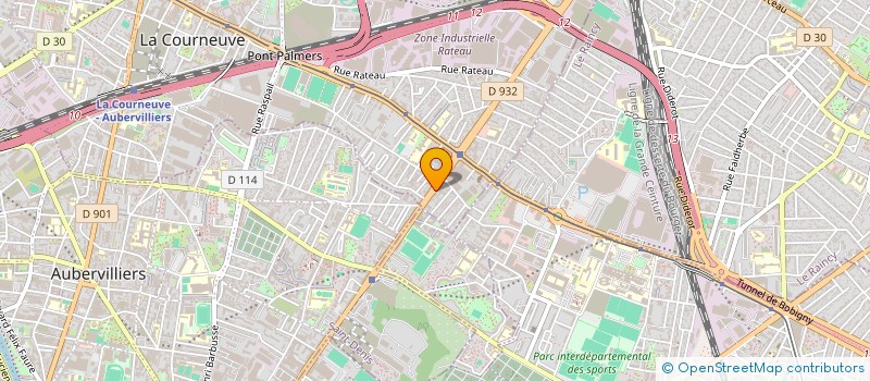 localisation de l'entreprise UB SERVICES à LA COURNEUVE