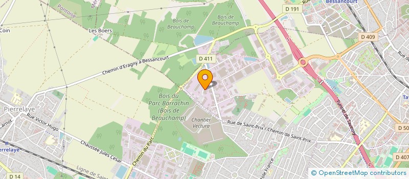 localisation de l'entreprise UB1  TAVERNY