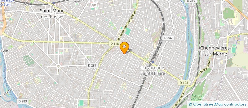 localisation de l'entreprise UBAC à SAINT-MAUR-DES-FOSSES