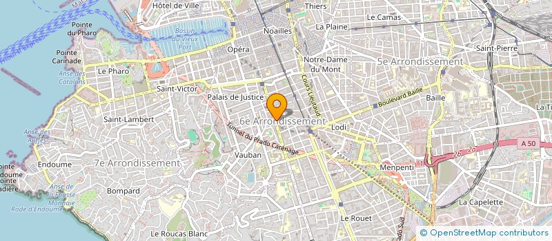 localisation de l'entreprise UBAC LA NUIT NE SE COUCHE JAMAIS  MARSEILLE