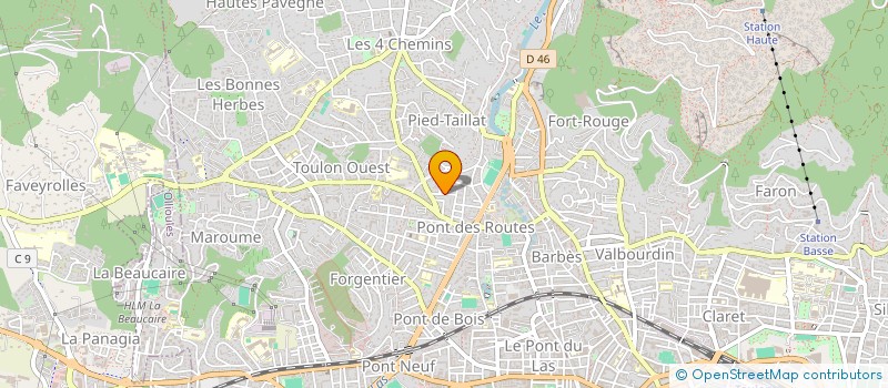 localisation de l'entreprise UBALDO  TOULON