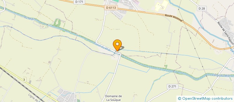 localisation de l'entreprise UBAT  LASBORDES