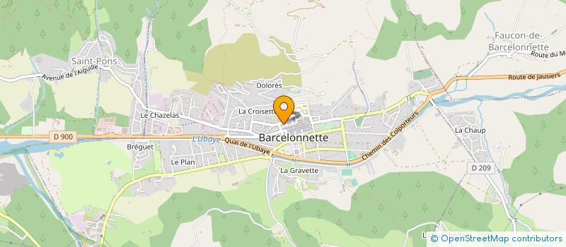 localisation de l'entreprise UBAYE COMMUNICATION à BARCELONNETTE