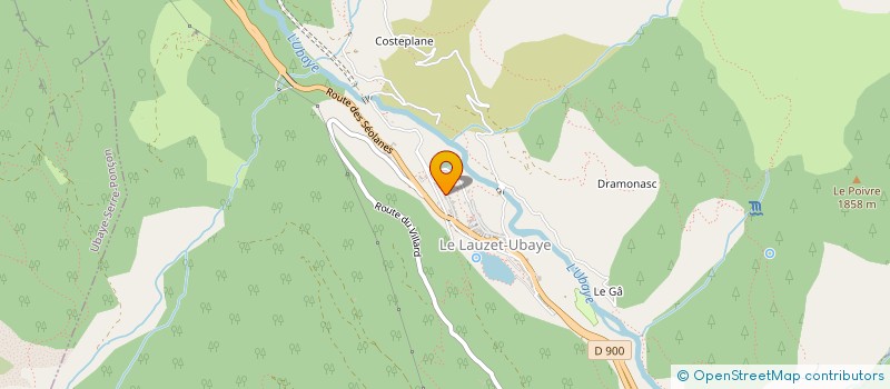 localisation de l'entreprise UBAYE SECURITE INCENDIE à LE LAUZET-UBAYE