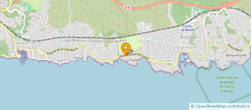 localisation de l'entreprise UBBIALI INDIVISION  CARRY-LE-ROUET