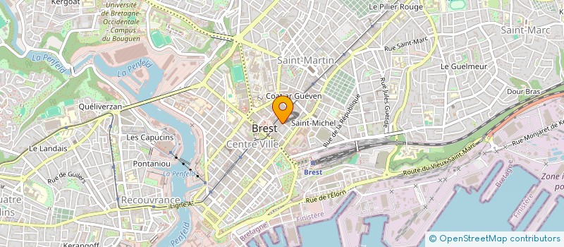 localisation de l'entreprise UBER  BREST